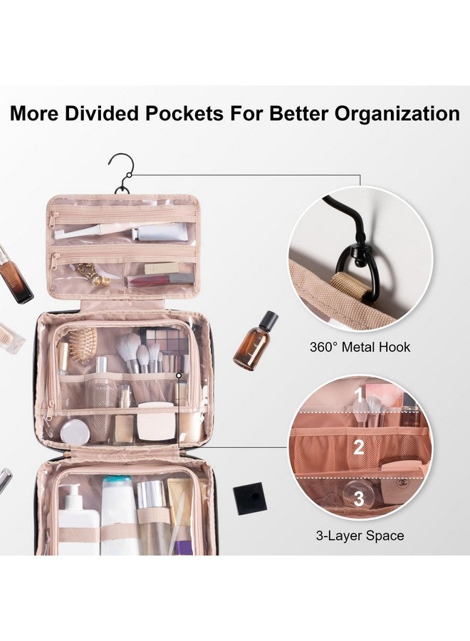 إيفر فن حقيبة أدوات الزينة للسفر من Everfun للنساء مزودة بحجرة مانعة للتسرب، ومنظمة لمستحضرات التجميل، ومجموعة أدوات الزينة، وإكسسوارات السفر الأساسية التي يجب اقتناؤها - Image 3
