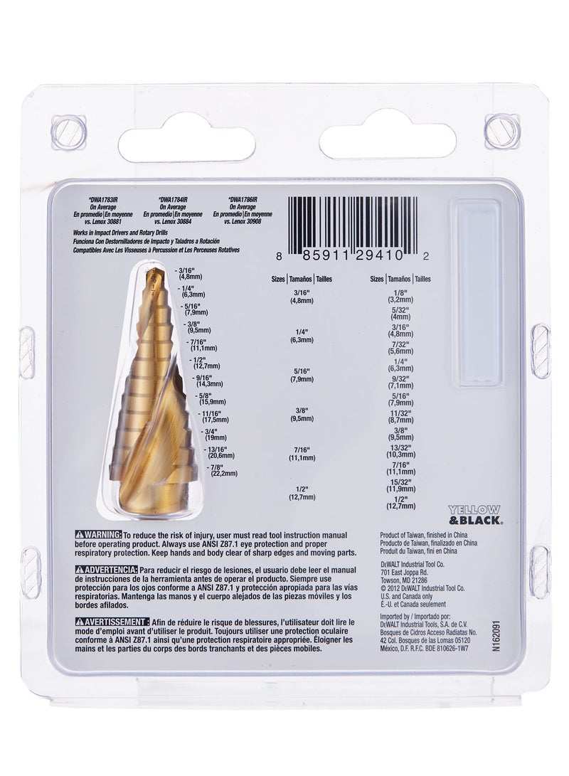 Step Drill Bit Set 3 Piece Dwa1790Ir One Size