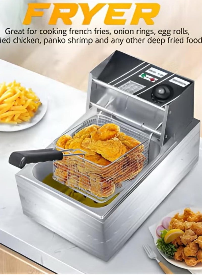 6L Deep Oil Fryer Large Size Removable Oil Container - Image 3