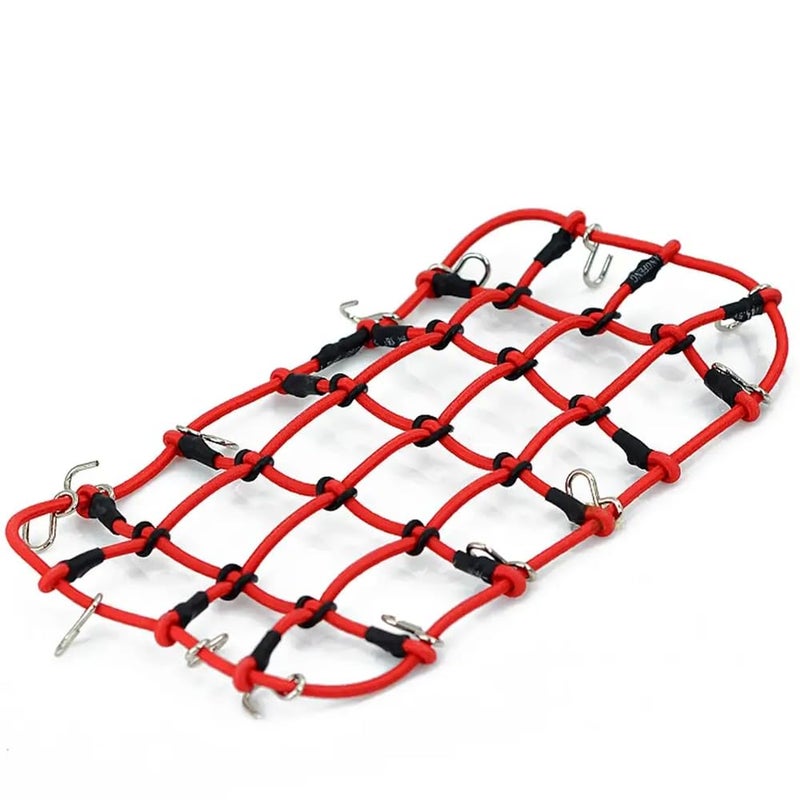 شبكة الأمتعة المرنة ذات السقف الأحمر لموديلات RC Crawler ذات المقياس 1/10 مثل 90046 والمشابهة - Image 2