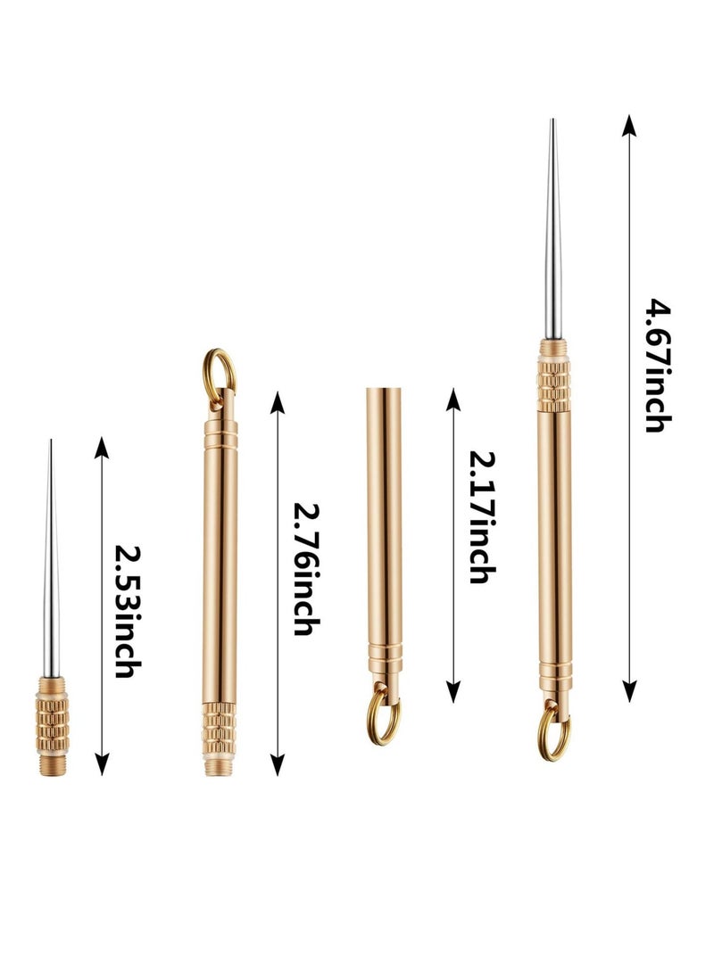 Portable Metal Toothpicks Eco-Friendly Pocket Toothpick Metal Toothpick Holder for Outdoor Camping Picnic Travel - Image 2