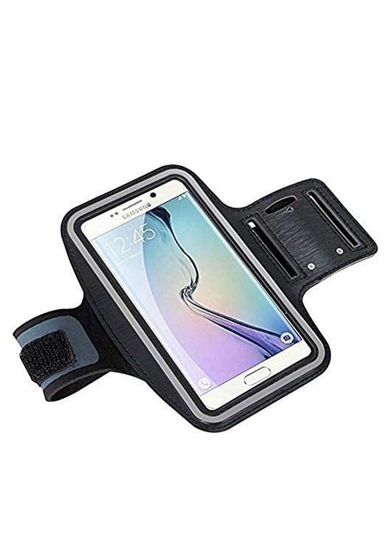 ELTRAZONE حامل ذراع رياضي للجري والركض في الصالة الرياضية - قابل للتعديل، خفيف الوزن وقابل للتنفس للهواتف المحمولة، ملائم بشكل آمن لجميع الأنشطة، مقاوم للعرق، شرائط أمان عاكسة، متوافق مع شاشة اللمس - Image 3