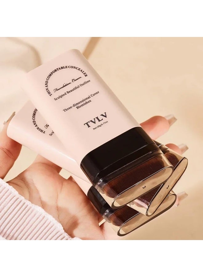 TVLV No. 02 Stick Foundation and Concealer – Hydrating Serum with a Natural Finish and Even Skin Tone for Women - Image 3