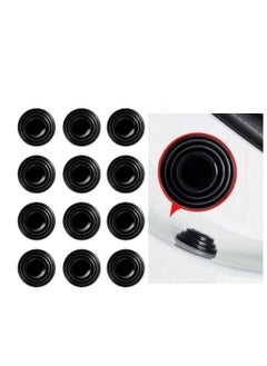 Captaintech 12PCS Car Door Shock Absorber Gasket,Car Door Protector Stickers,Buffer Bumper Cushion Car Door Shock Absorbing PVC Cushion Anti-Collision Gasket Car Accessories Decoration Sticke  - Image 1