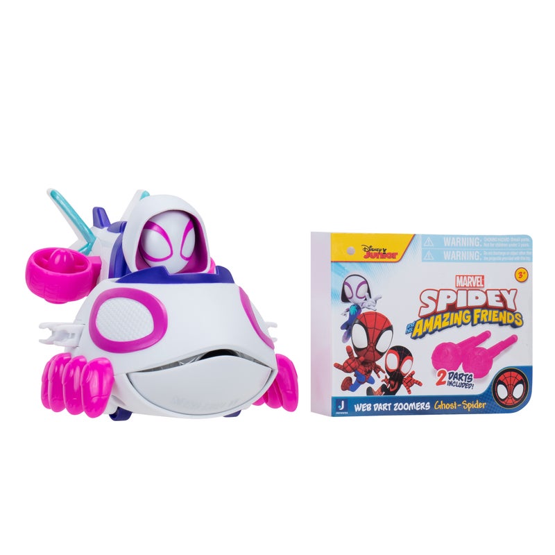 MARVEL سيارة سبايدي وأصدقائه ويب دارت زومر - سبايدر غاست | مارفل | سبايدرمان | سيارة لعبة | سيارة قابلة للتحصيل | ألعاب تشجع على اللعب الخيالي وتطوير المهارات الحركية | هدية للأطفال والرضع - Image 1