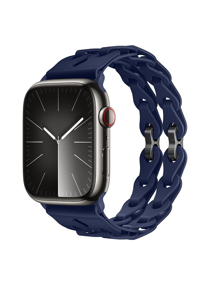 Y&D For Apple 38/40/41mm Fashion Hollow Silicone Bracelet Strap - Image 2