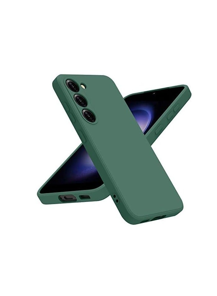 MIGOFAST Samsung Galaxy S24 Plus Soft Silicone Gelly Rubber Cover Shockproof Matte Finish Back Cover Inner Fabric Lining with Camera Protection Case Green - Image 4