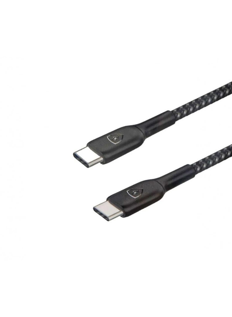 Type C TO Type C Cable Braided Fast Charging Black - Image 1