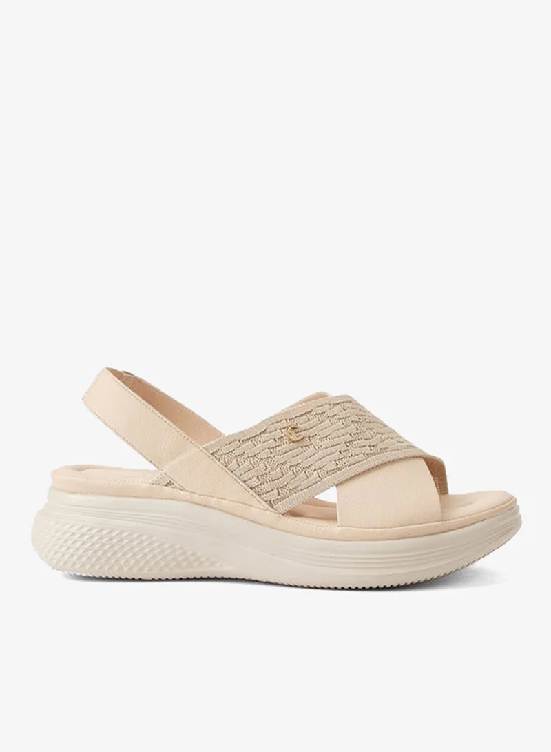 Le Confort Women Knit Textured Backstrap Sandals