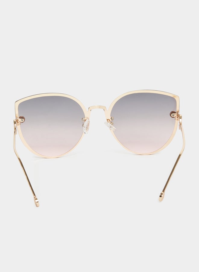 Styli Solid Lens Saddle Nose Wayfarer Sunglasses - Image 5