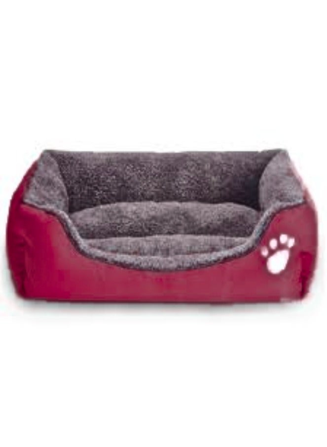 سرير للحيوانات الأليفة 66*50*12 (أحمر)