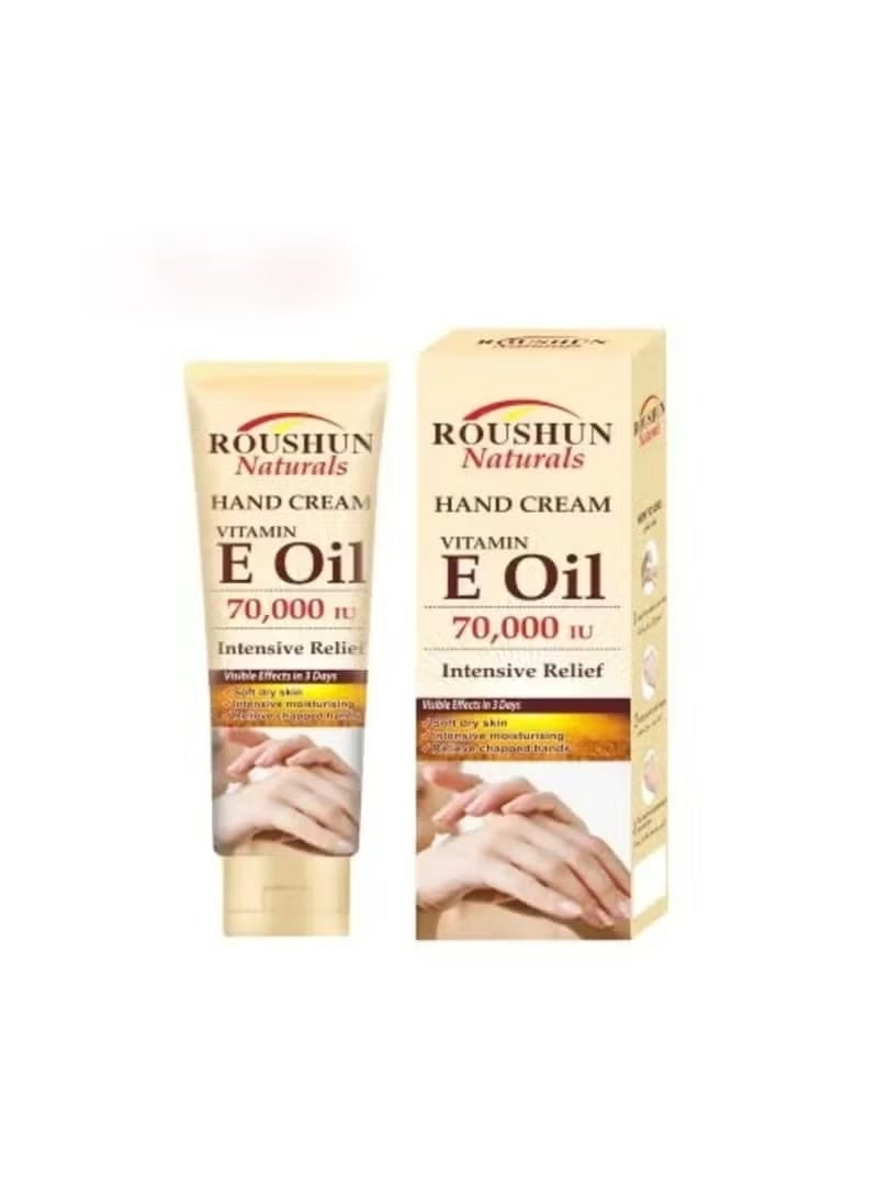 ROUSHUN Hand Cream with Vitamin E Oil for Intensive Pain Relief 100ml - Nourishing Moisturizing for Dry and Cracked Hands - Trendyol