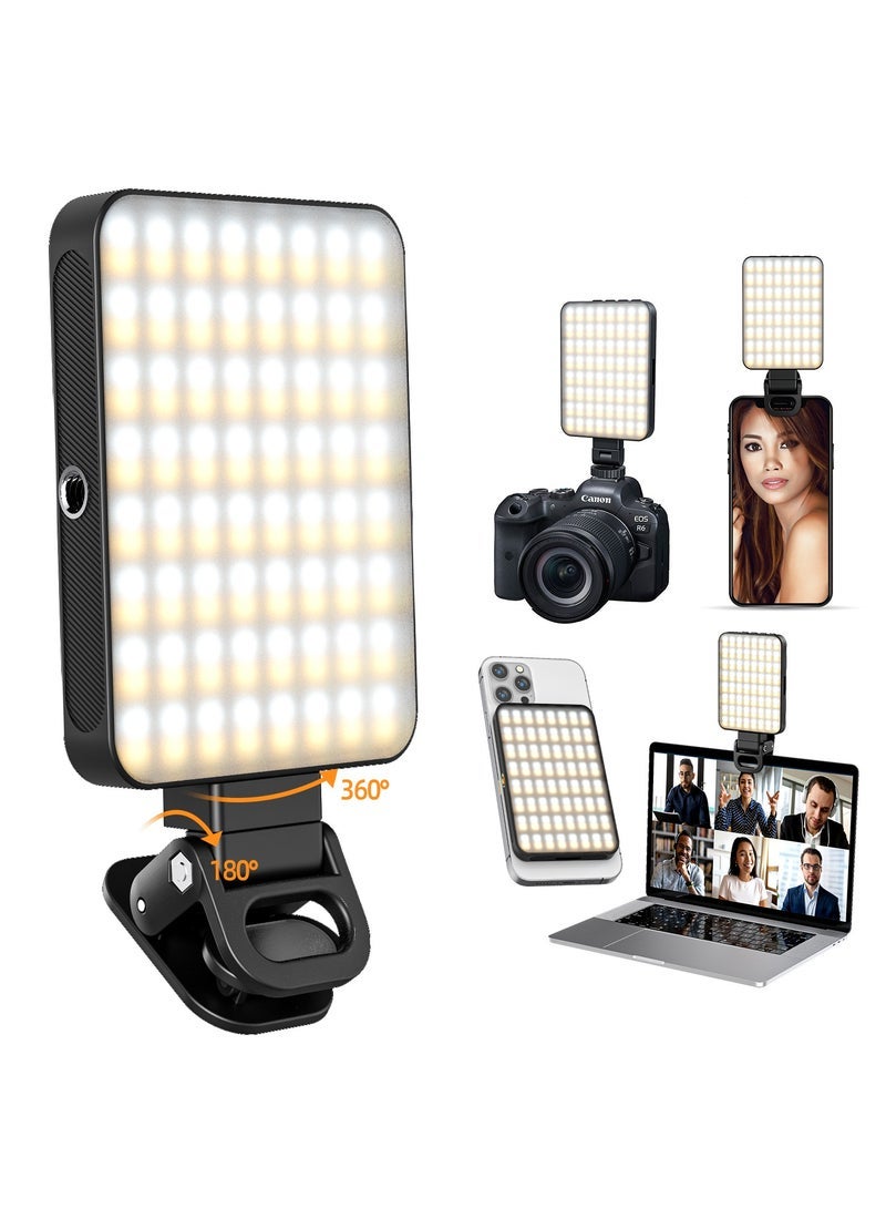 Magnetic fill light 128 LED with magnetic ring  Phone clip  Camera cold boot 2000Mah Lumen 240lm Selfie Light 3 Colors Adjustable, 3000 to 6500K Color Temperature - Image 2