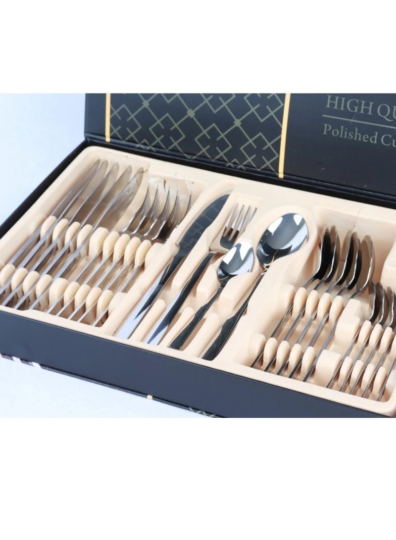 HOMEVEO 24-piece knife, fork and spoon set  - Image 2