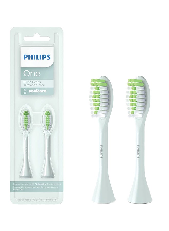 One By Sonicare Brush Heads Pack Of 2 White