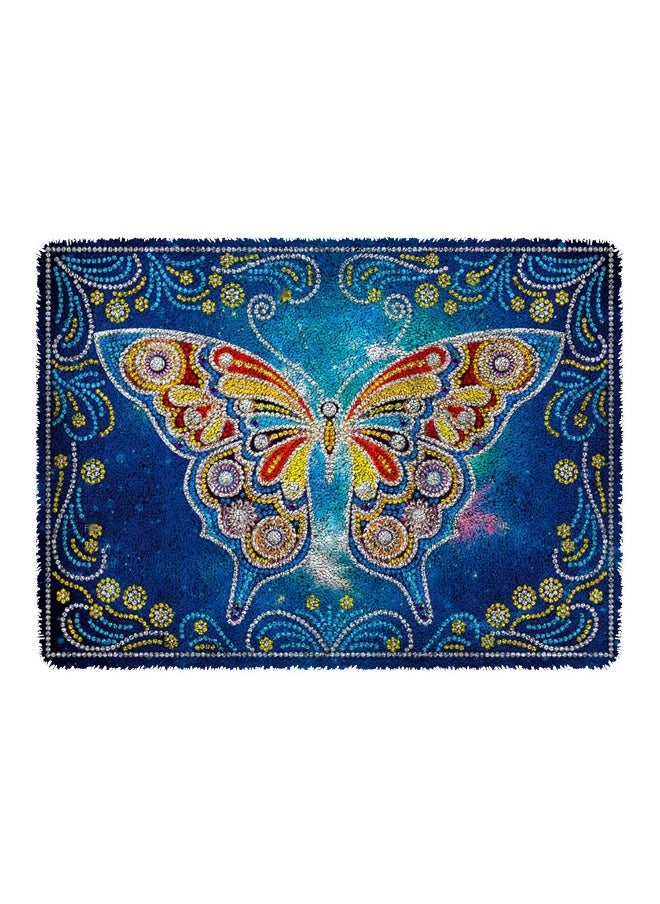 Loquat DIY Latch Hook Kits Rug Embroidery Carpet Set Needlework with Crochet Needlework Crafts Shaggy Latch Kits for Adults/Kids Crochet Pattern  - Image 1