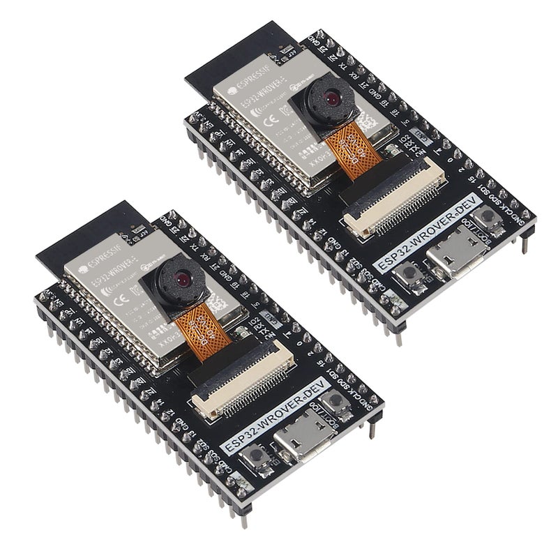 AiTrip وحدة كاميرا ESP32-CAM 1PCS WiFi + Bluetooth مع 4M PSRAM و CPU ثنائي النواة 32 بت ولوحة تطوير مع وحدة كاميرا OV2640 بدقة 2MP تدعم تحميل الصور عبر WiFi - Image 1