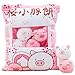 REFAHB Cute Throw Pillow Stuffed Animal Toys Removable Fluffy Piggy Creative Gifts for Teens Girls Kids - Image 4