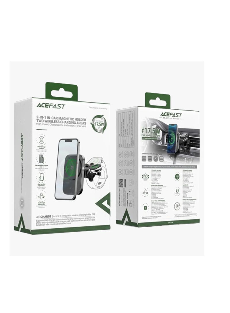 ACEFAST D18 Fast Wireless Charger Car Mount Holder - Image 2