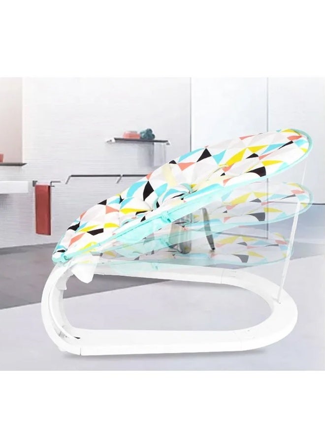 DubaiGallery Baby Bouncer Seat with Piano Music & Hanging Toys – Adjustable Infant Rocker Chair with Mirror, Safety Belt & Colorful Play Arch – Newborn to 24 Months Activity Play Gym - Image 3