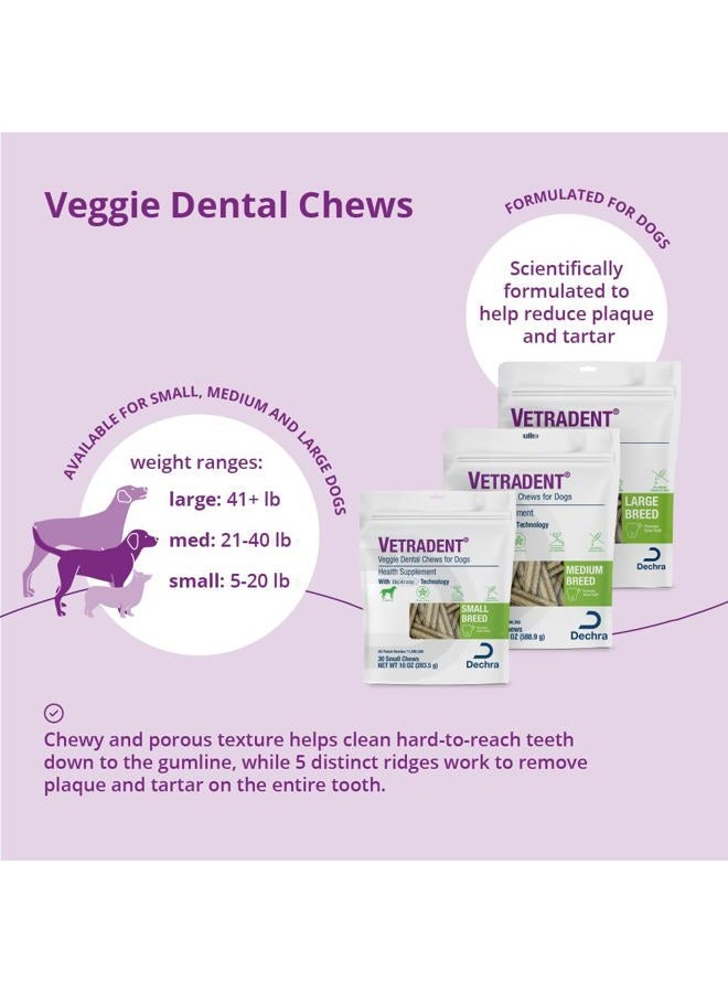 Vetradent Veggie Dental Chews for Dogs - Small - Image 2