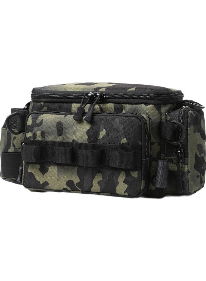 Bear Fire Multifunctional Bag, Large Capacity Waist Pack, Rod Holder, Fishing Tackle Bag, Fishing Rod Accessories Storage Bag, Night Version - Image 3