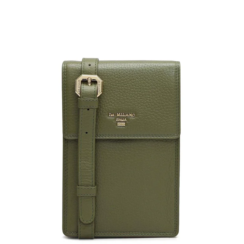 Wax Leather Passport Case - Fern