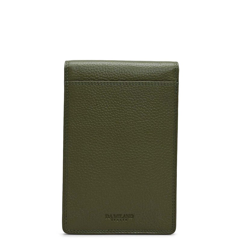 Da Milano Wax-Finish Leather Passport Holder - Fern (PC-0364A) - Image 4