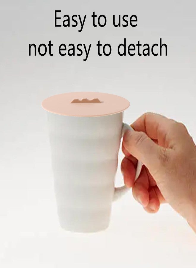 Septe 6Pcs Silicone Cup Covers,Silicone Cup Lids Mug Cover Coffee Cup Lids(6Color,StyleB) - Image 4