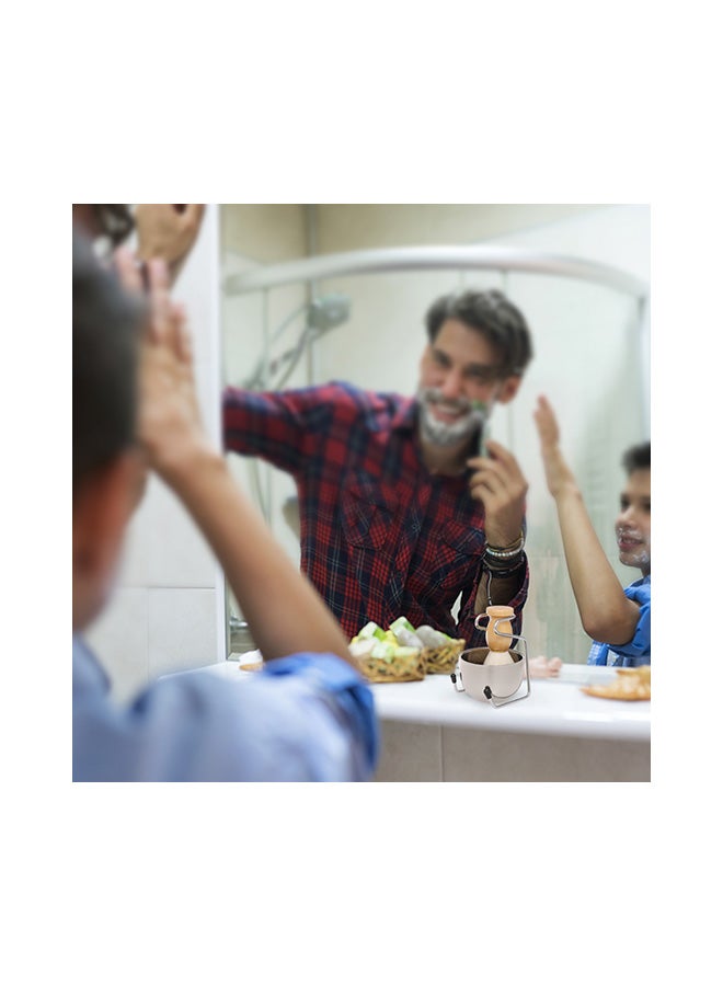 Loquat Manual Shaving Kit Silver/Brown 13x8x9centimeter - Image 4