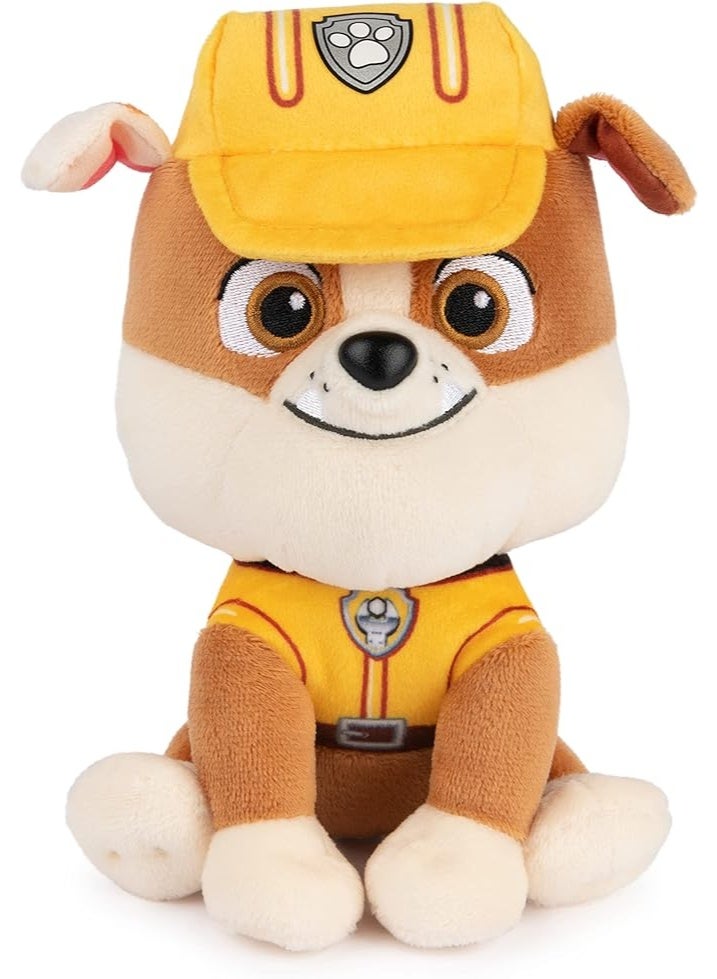 GUND Official PAW Patrol Rubble Plush Toy, Soft Stuffed Animal in Signature Construction Uniform, Collectible Cuddly Gift for Kids Ages 1+ - Image 1