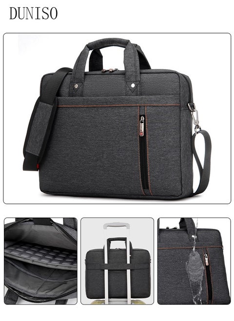 15.6 Inch Laptop Bag with Multi Compartment Lightweight Laptop Hand Bag Crossbody Bag Travel Business Briefcase Water-Resistant Dust-proof Shoulder Messenger Bag for Men Work Office