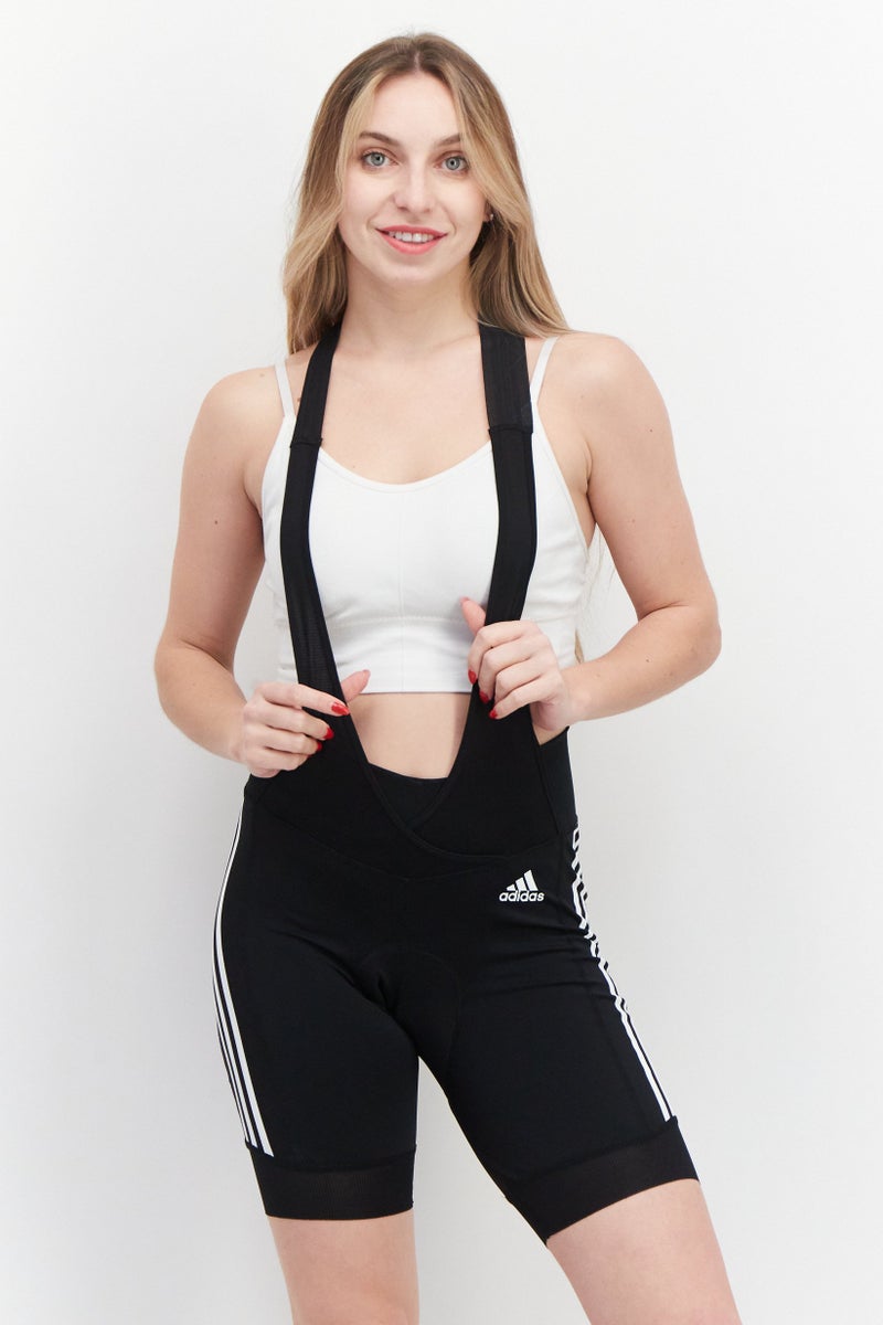 Adidas Women Sportswear Fit Bicycle Bib Shorts, Black  - Image 1