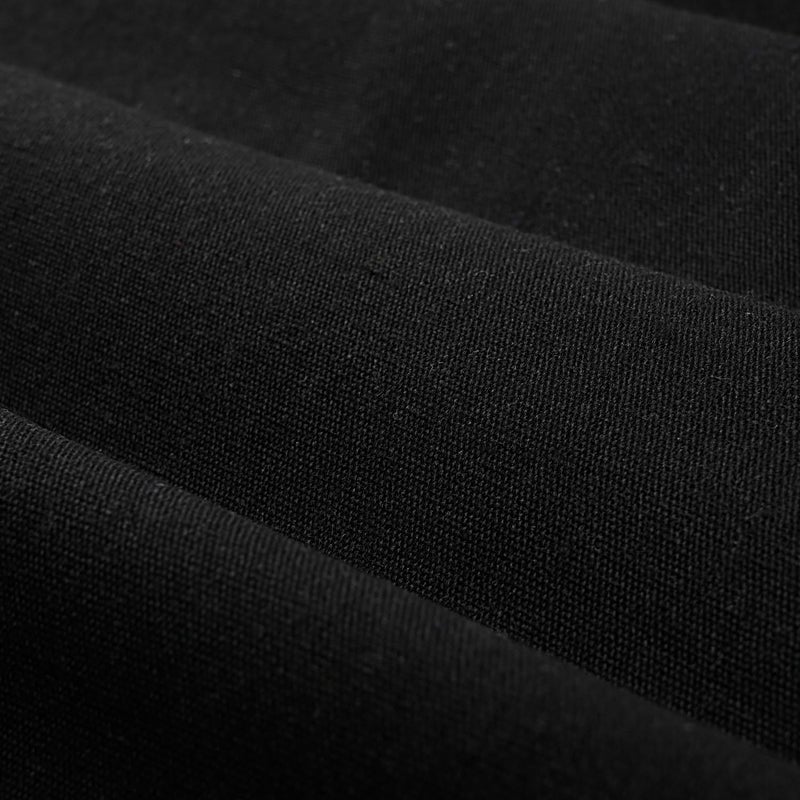 DOSLY IDÃ‰ES Farmhouse Black Shower Curtain, Beige and Black Stripe, Button Curtain, Linen and Cotton Woven Fabric, Rustic Charm Country Chic Style, 72x72 in - Image 5