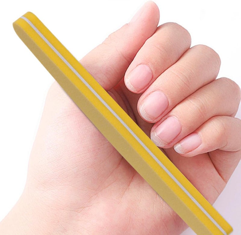 Cabilock 10pcs Nail Art Files Sponge Nail Polishing Tools Manicure Pedicure Buffers Washable Sturdy with Multiple Grits for Salon and Home Use - Image 5
