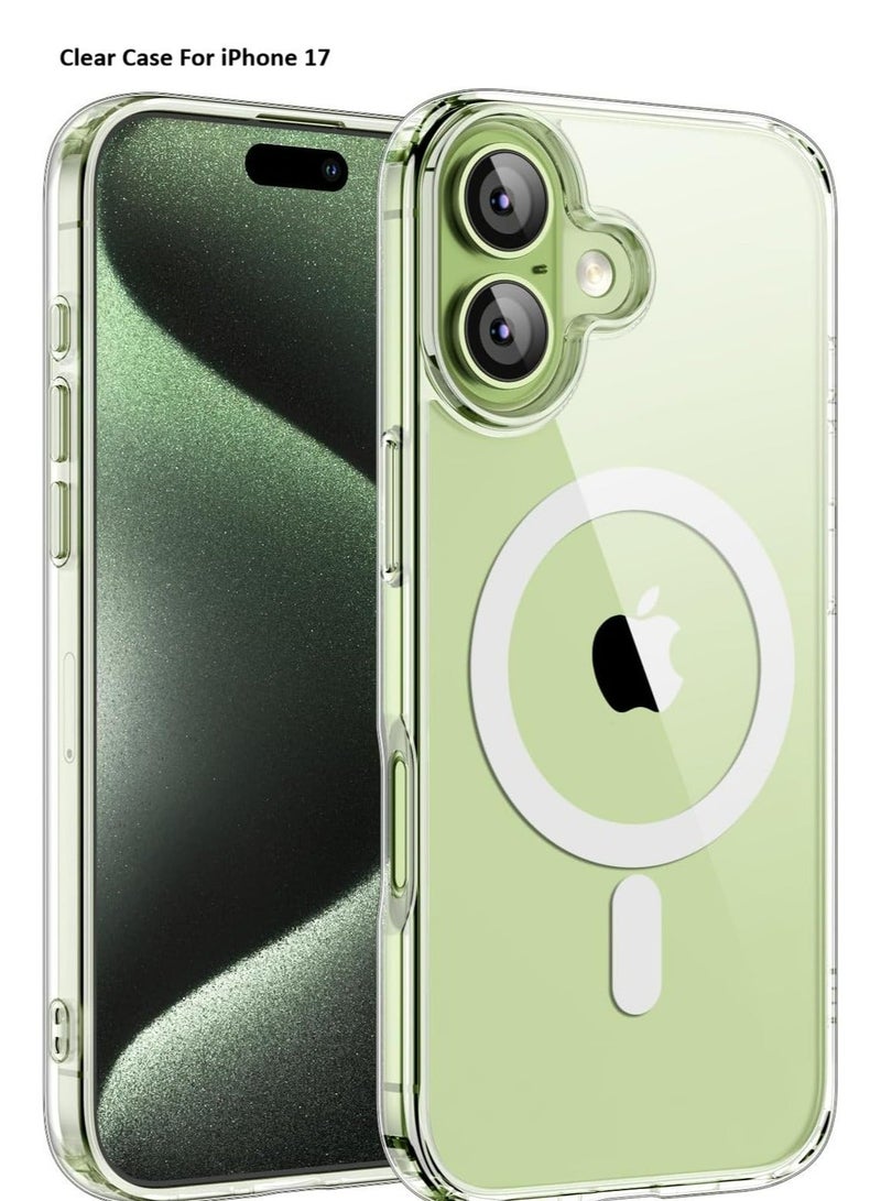 MONOGUE Crystal Palace Case for iPhone 17 Clear Drop Protection, Clear Guard Anti‑Yellowing & Scratch‑Resistant MagSafe  Wireless Charging Compatible - Image 1