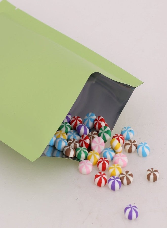 QQ Studio 100x Premium Green Mylar Foil Open Top Sampling Pouch (7cm x 10cm) - Image 2