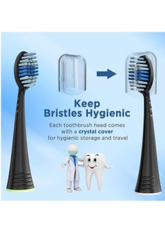 Rightsure 10 Pieces Electric Toothbrush Cover Brush Head Protection Cover (Rectangle, Medium)  - Image 3