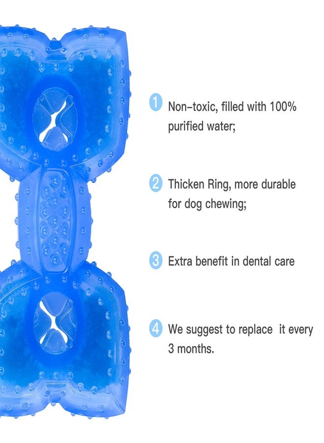 NWK Pet Teether Cooling Chew Toy for Dogs Teething Toy for Puppies, Fit with Treats for More Fun (Chewing Bone) - Image 4