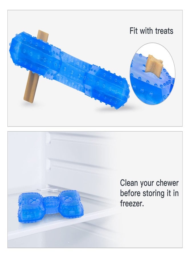 NWK Pet Teether Cooling Chew Toy for Dogs Teething Toy for Puppies, Fit with Treats for More Fun (Chewing Bone) - Image 5