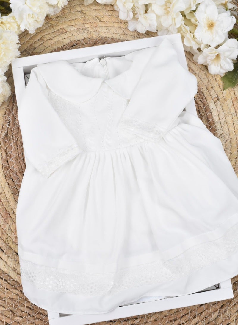 FUN MOMENT Newborn Dress with a Gift Box and a Hat Made of Cotton Fabric - Image 3