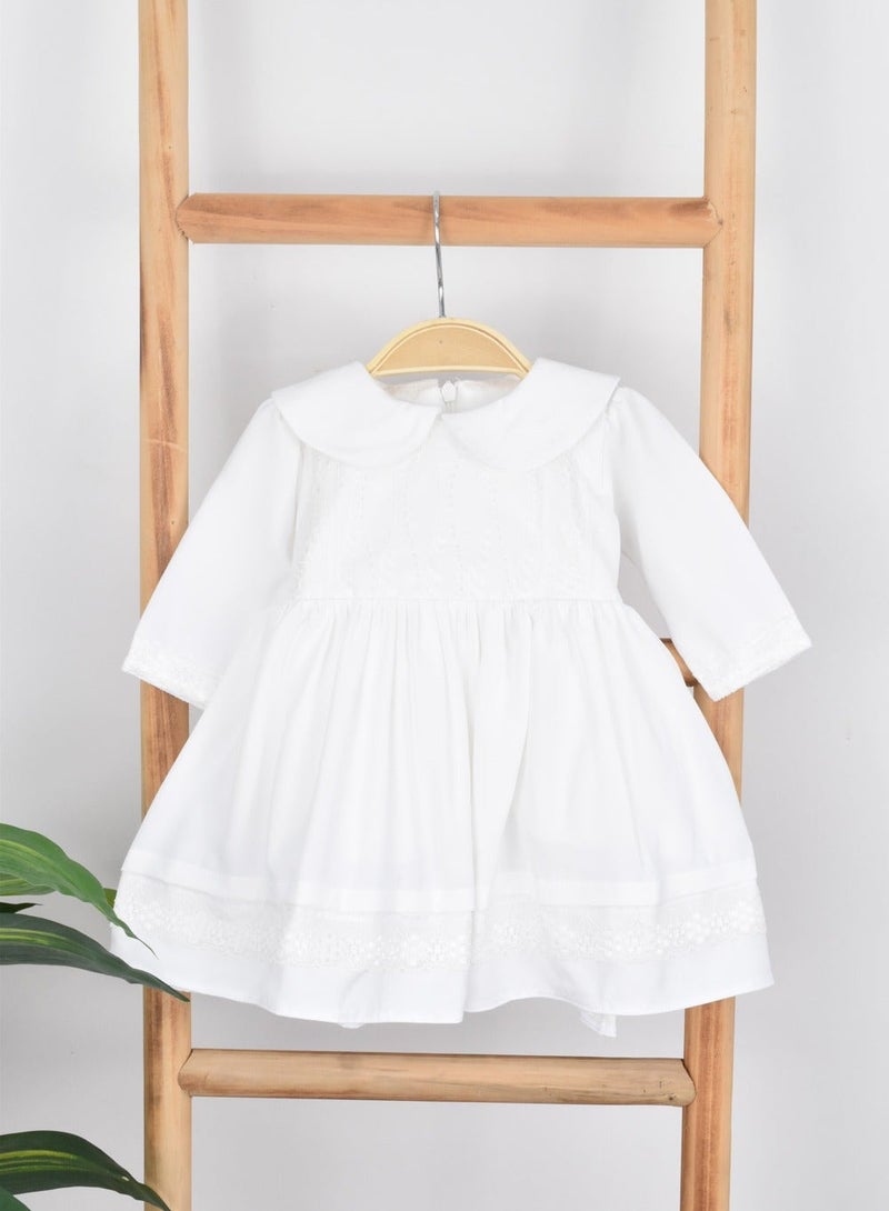 FUN MOMENT Newborn Dress with a Gift Box and a Hat Made of Cotton Fabric - Image 1