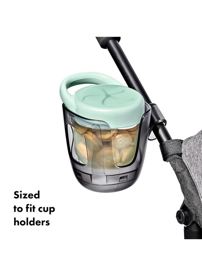 OXO Tot Snack Cup with Lid - 2 Pack, Opal and Blossom - Image 4