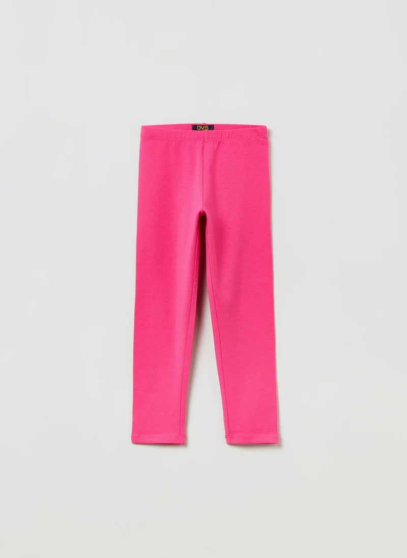 او في اس Stretch Cotton Leggings