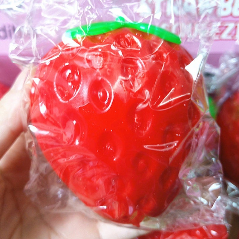 Slow Rebound Fluid Strawberry Stress Relief Squishy Toy Trp Children'S Stress Relief Toy Price Stress Relief Gadget - Image 2