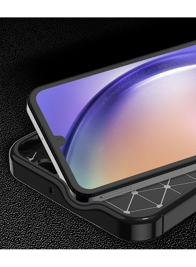 أوتو فوكس جراب حمايه سيليكون تصميم1 مقاوم للصدمات حمايه للكاميرا متوافق مع Samsung Galaxy A15 (اسود) - Image 3