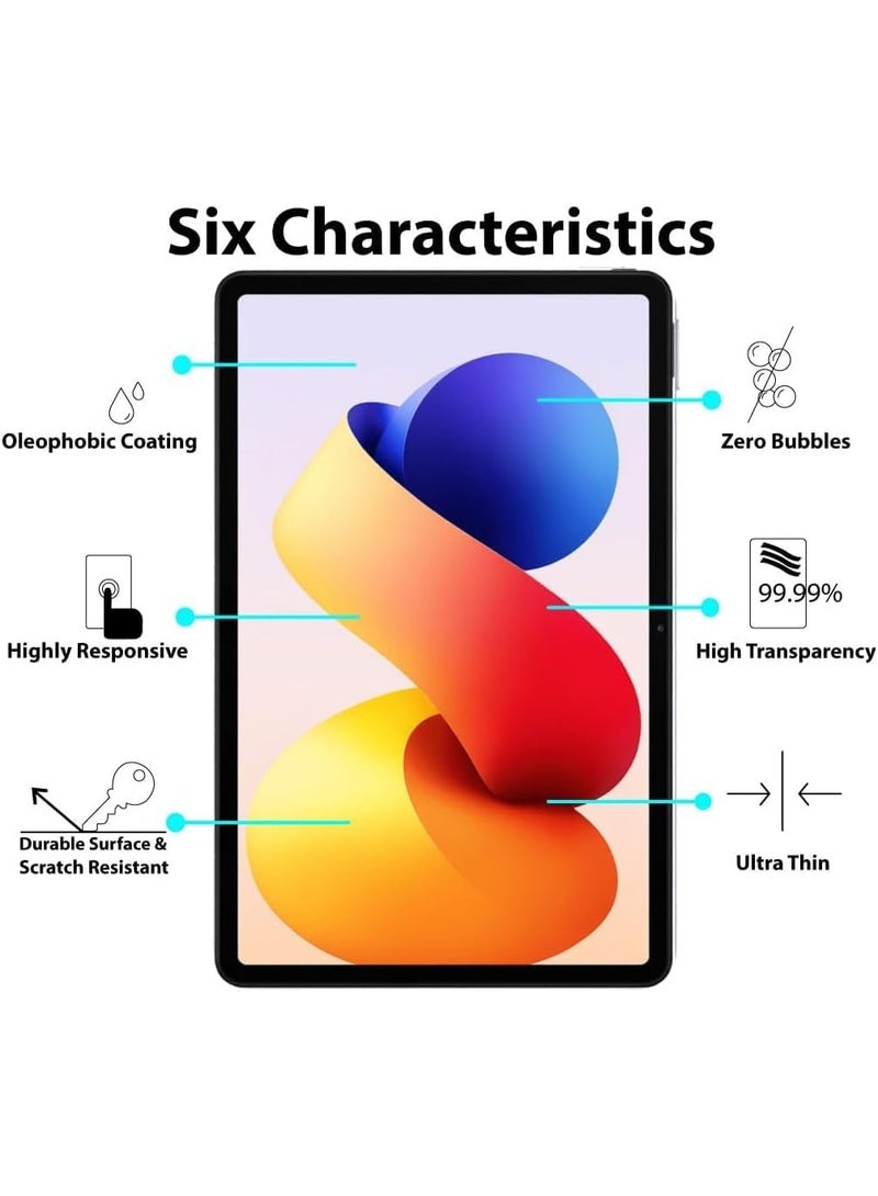 Screen protector compatible with Xiaomi Redmi Pad 2 Pro, 12.1 inch made of tempered glass [Full HD coverage] [Easy to install] [Scratch-resistant] [Hardness 9] Transparent protective layer (piece) - Image 2