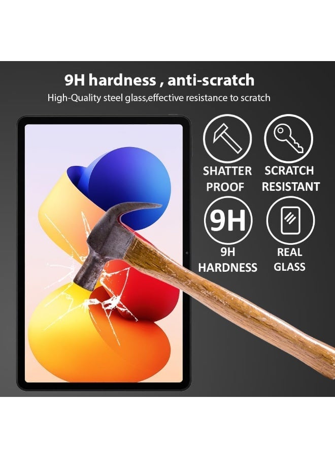Screen protector compatible with Xiaomi Redmi Pad 2 Pro, 12.1 inch made of tempered glass [Full HD coverage] [Easy to install] [Scratch-resistant] [Hardness 9] Transparent protective layer (piece) - Image 5