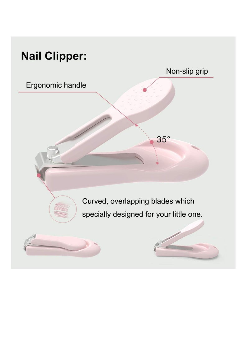 Excefore طقم قص أظافر الأطفال، طقم العناية بالأطفال 4 في 1 مع حقيبة بومة لطيفة، مقص أظافر الأطفال، مقص، مبرد أظافر وملاقط، طقم العناية بالأظافر والقدمين للأطفال حديثي الولادة، الرضع والأطفال الصغار - Image 2