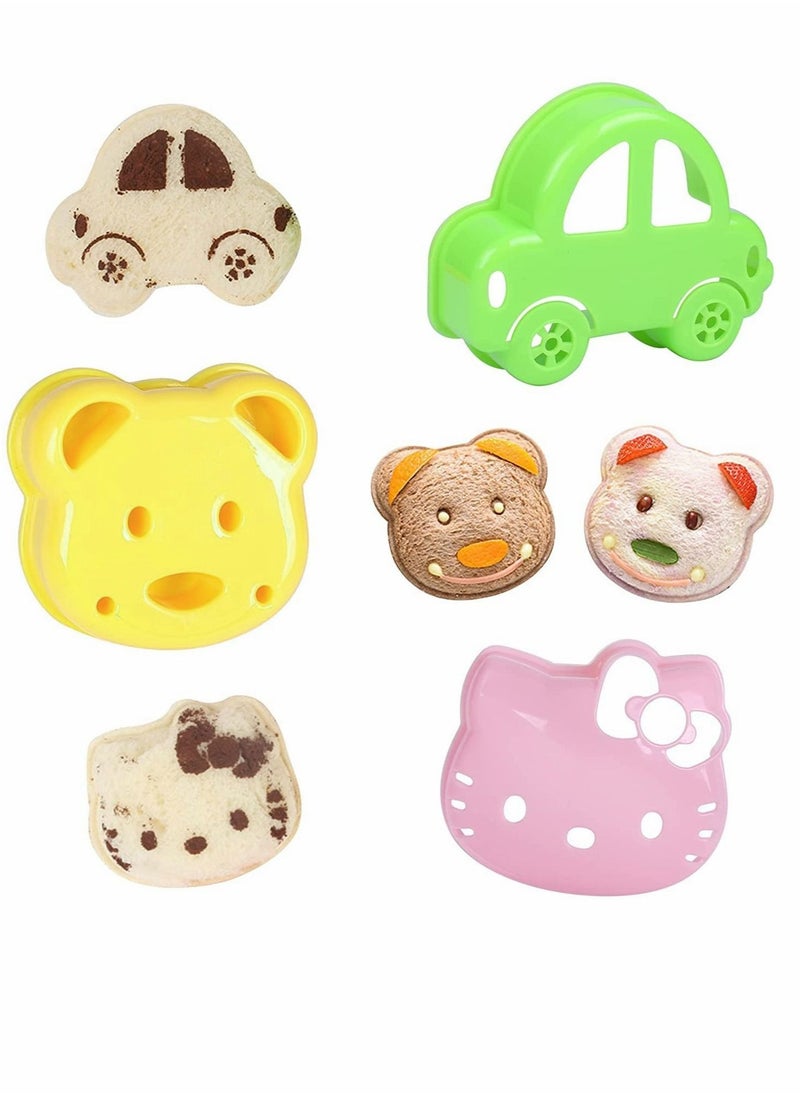 Generic 3 Pack Bear Shape Sandwich Cutter and Sealer, Uncrustable Sandwich Maker, Cut and Seal, Lunchbox and Bento Box  - Image 1